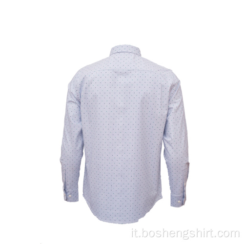 Camicia formale a maniche lunghe da uomo in seta